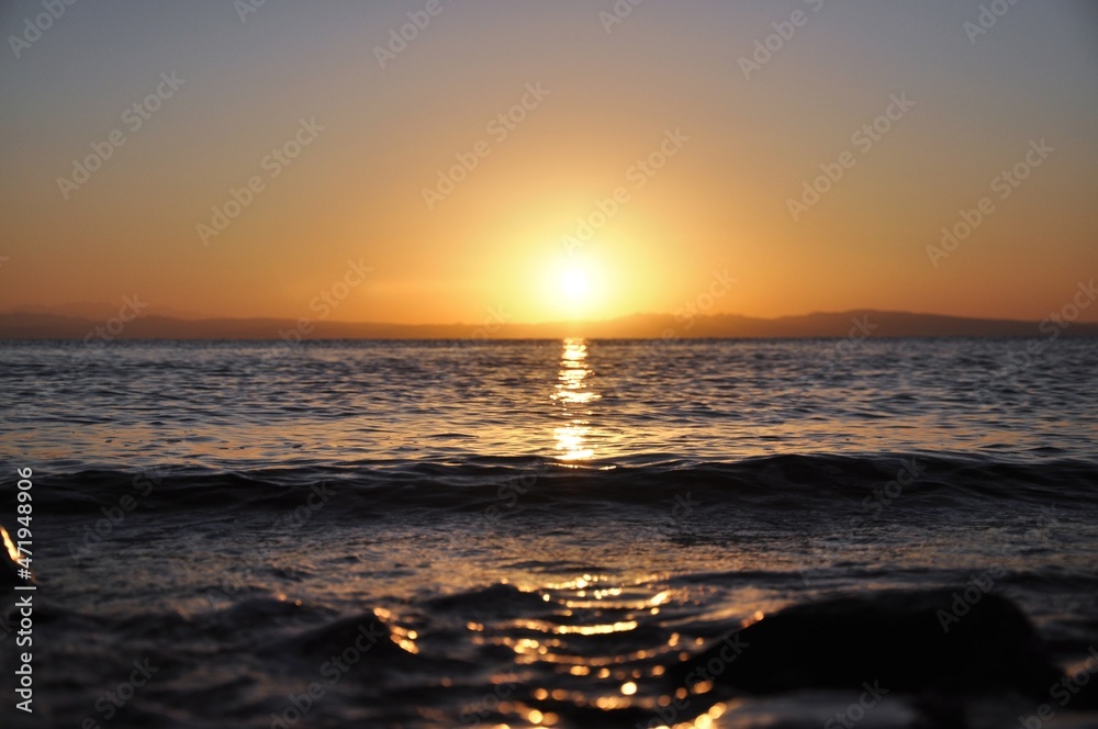 Fototapeta premium sunset on the sea