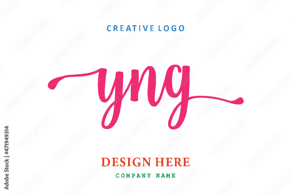 YNG lettering logo is simple, easy to understand and authoritative