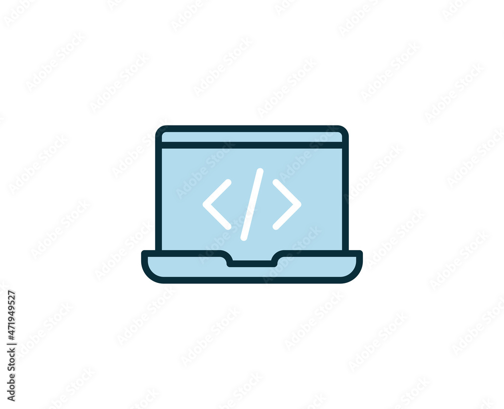 Code premium line icon. Simple high quality pictogram. Modern outline style icons. Stroke vector illustration on a white background. Code premium line icon. Simple high quality pictogram. Modern outline style icons. Stroke vector illustration on a white background.