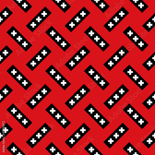 seamless pattern of amsterdam flag. vector illustration. print, book cover, wrapping paper, decoration, banner and etc
