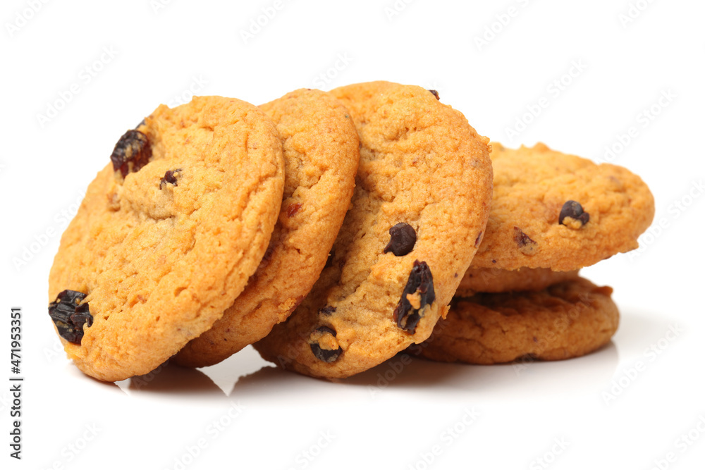 Cookies on a white background Cookies on a white background
