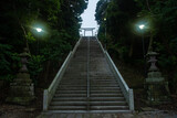 大洗磯前神社　鳥居と石階段