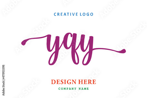 YQY lettering logo is simple  easy to understand and authoritative