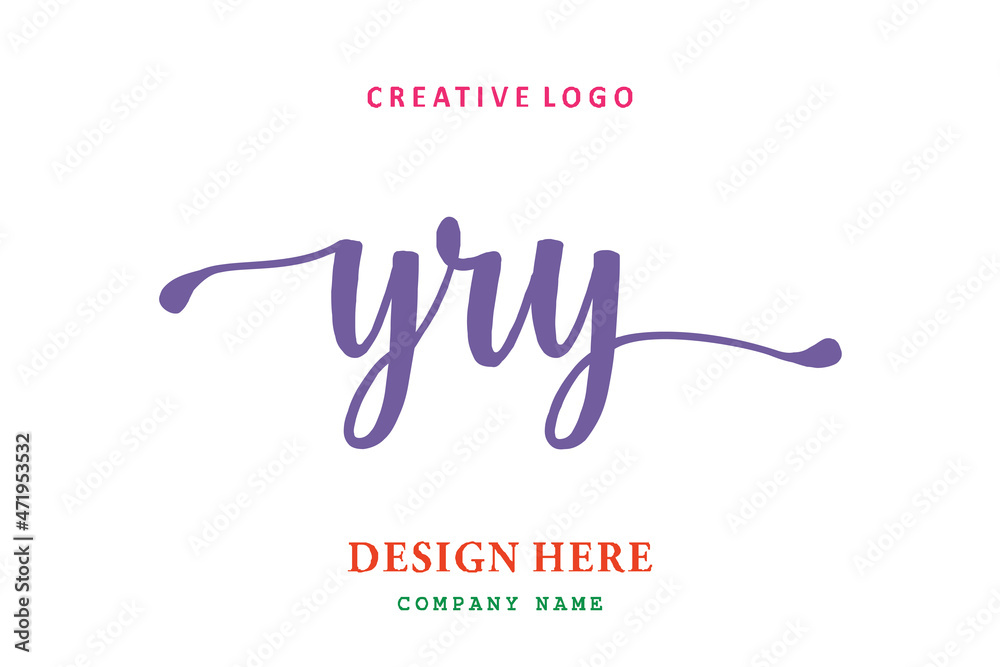 YRY lettering logo is simple, easy to understand and authoritative YRY lettering logo is simple, easy to understand and authoritative