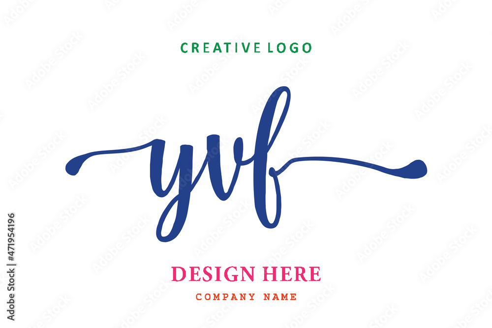YVF lettering logo is simple, easy to understand and authoritative YVF lettering logo is simple, easy to understand and authoritative