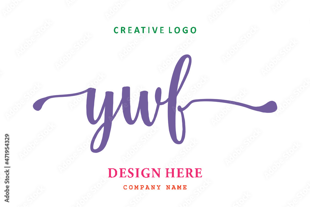 YWF lettering logo is simple, easy to understand and authoritative