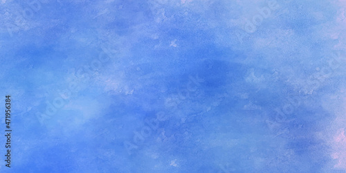 Watercolor blue pastel background hand painted. aquarelle colorful stains on paper. abstract blue grunge background. Background of dyed fabric. Beautiful abstract background. Sky, sea, blue background