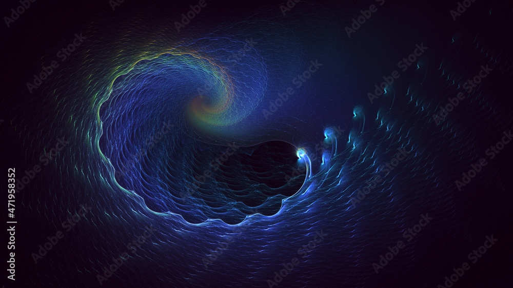 3D rendering abstract colorful fractal light background 3D rendering abstract colorful fractal light background
