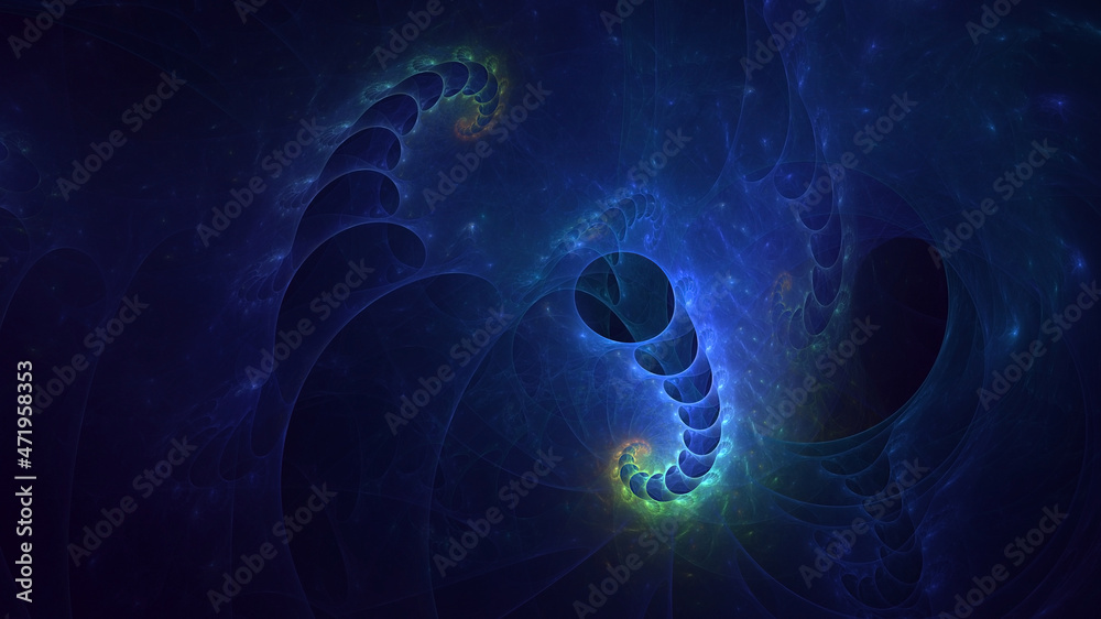 3D rendering abstract colorful fractal light background 3D rendering abstract colorful fractal light background