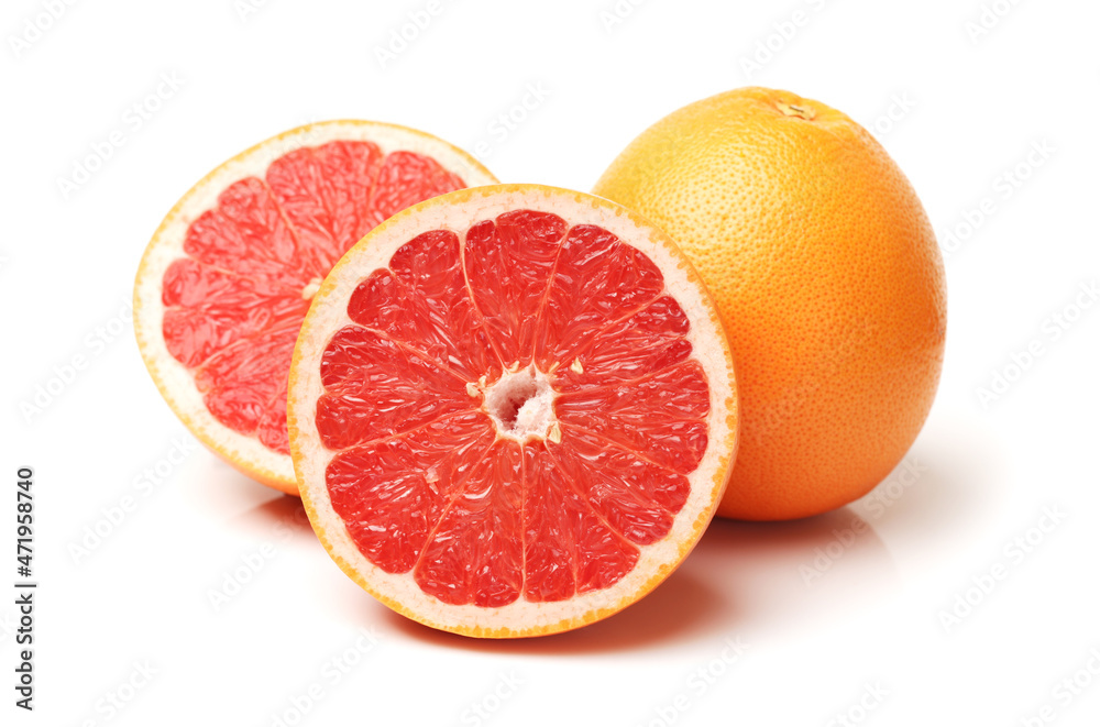 grapefruit isolated on white grapefruit isolated on white