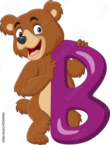 Alphabet letter B for Bear