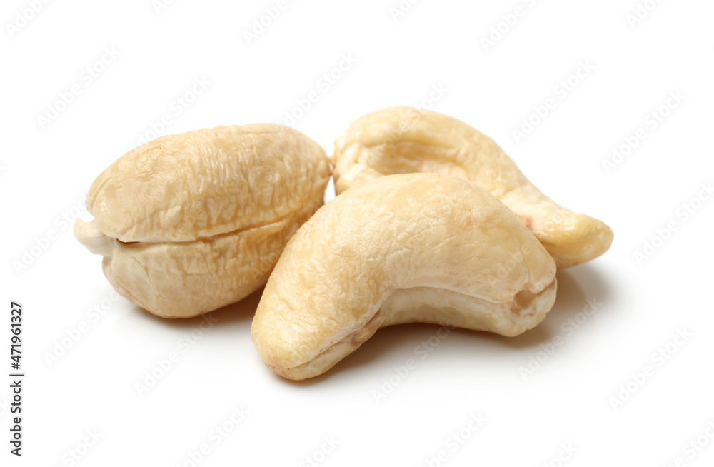 Cashew on white background Cashew on white background