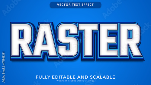 raster text effect editable eps file