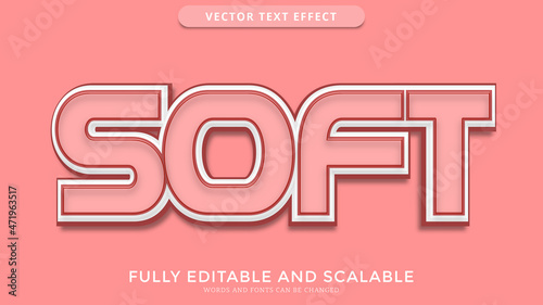 soft text effect editable eps file