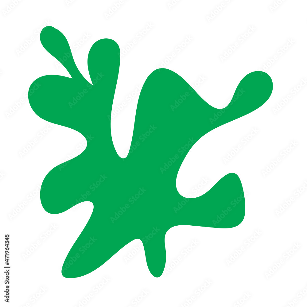 Abstract Shapes Hand Drawn Green Organic Abstract Shapes Hand Drawn Green Organic