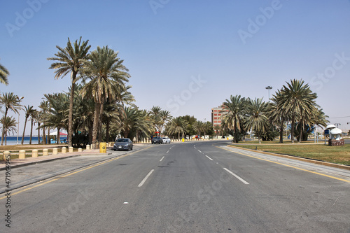The road on the coast of Red sea, Saudi arabia © Sergey