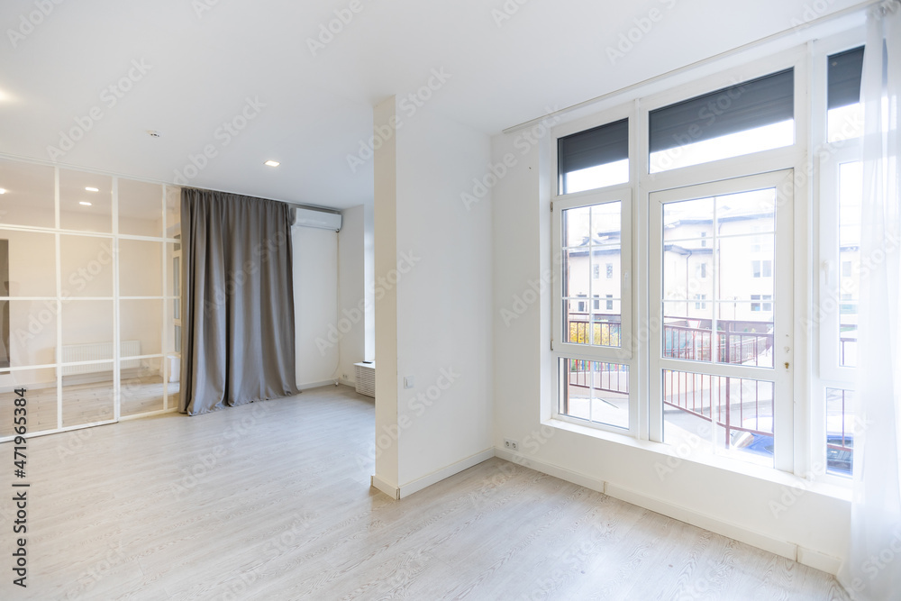 Fototapeta premium empty room, white large office space