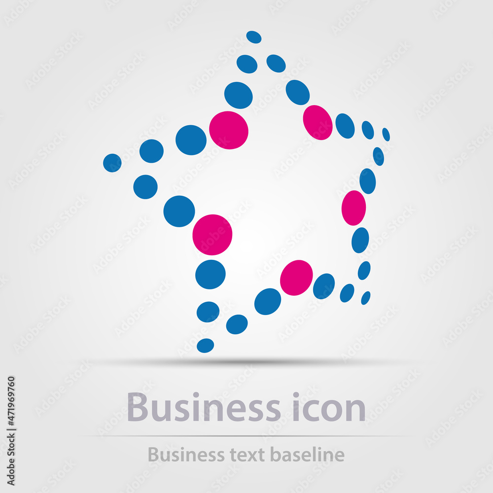 Originally designed color business icon for creative design