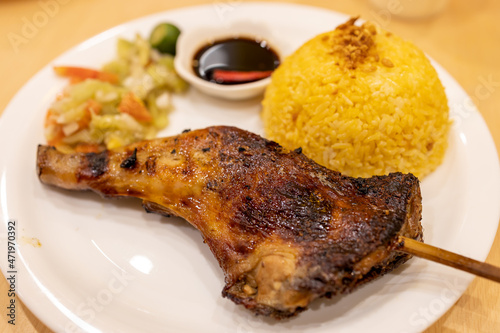 Popular Filipino food chicken inasal
