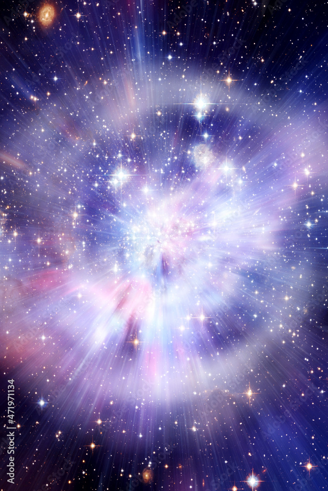 illustration of the explosion of a supernova