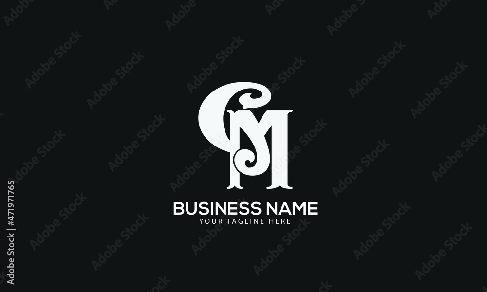 Alphabet BM or MB abstract monogram vector logo template Alphabet BM or MB abstract monogram vector logo template
