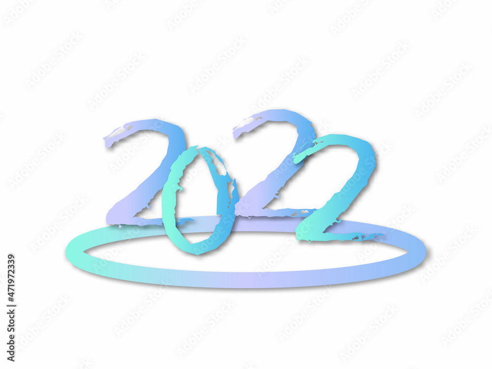 Vector Happy New Year 2022. for Brochure design template, card, banner. Isolated on white background. Vector Happy New Year 2022. for Brochure design template, card, banner. Isolated on white background.