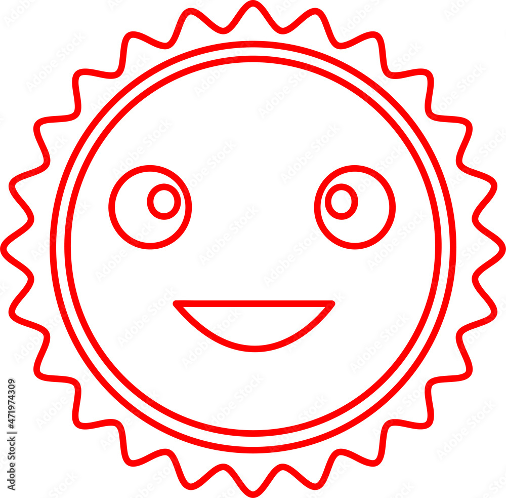 Sun icon sign symbol design