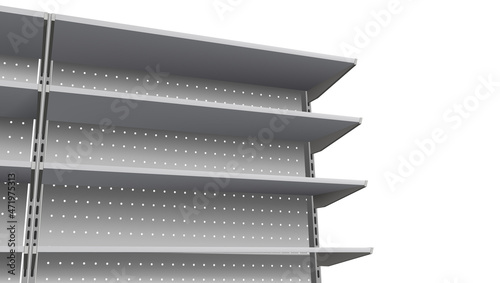Closeup Store Display Shelve For Product Promotion