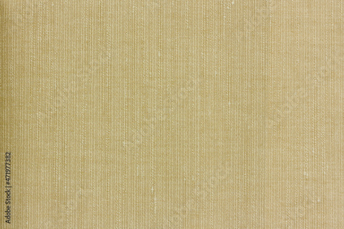 Blank abstract background of yellow shaded textile pattern, grunge linen cloth texture