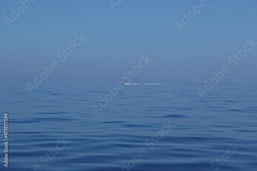 Italy: Foreshortening of the wonderful sea of Ponza Island.