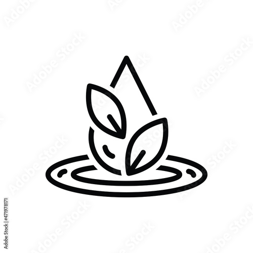 Black line icon for accuracy