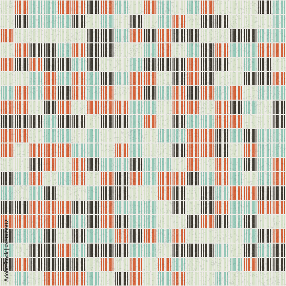 Fototapeta premium Abstract Geometric Pattern generative computational art illustration