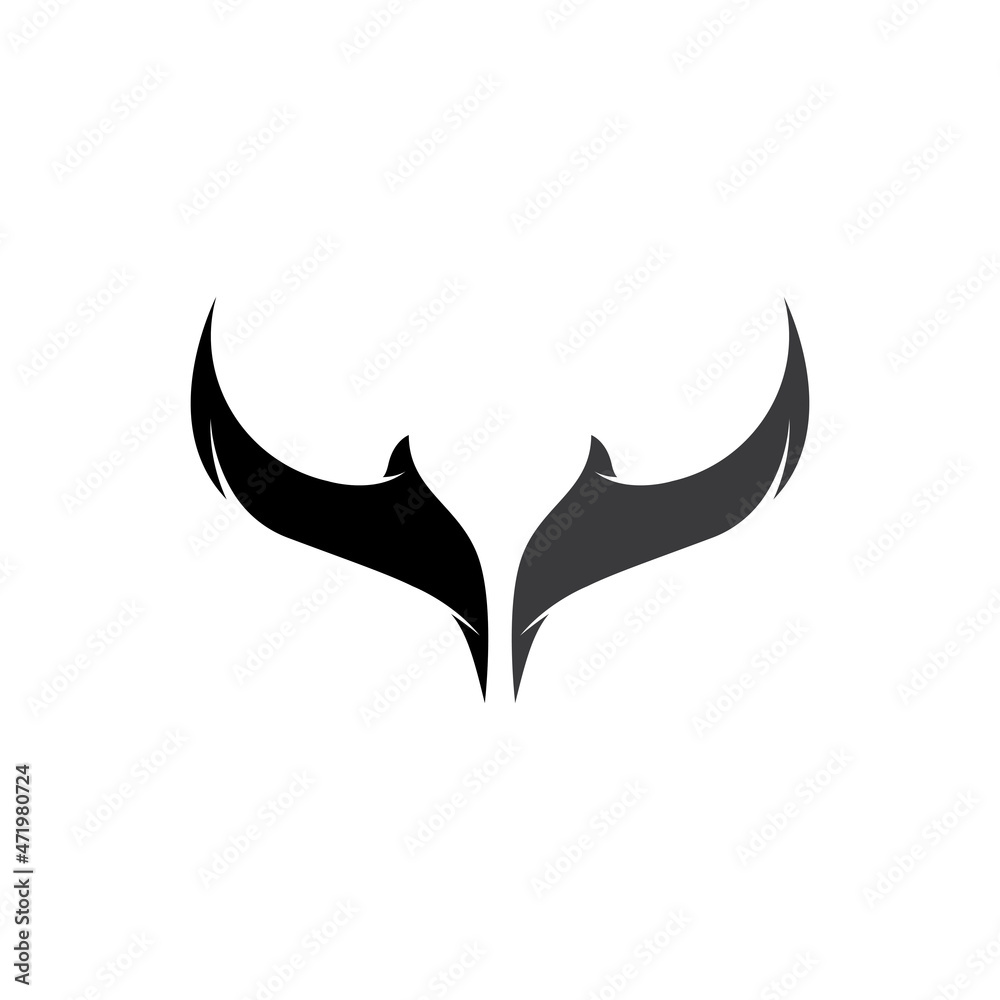 bull head horn icon template bull head horn icon template