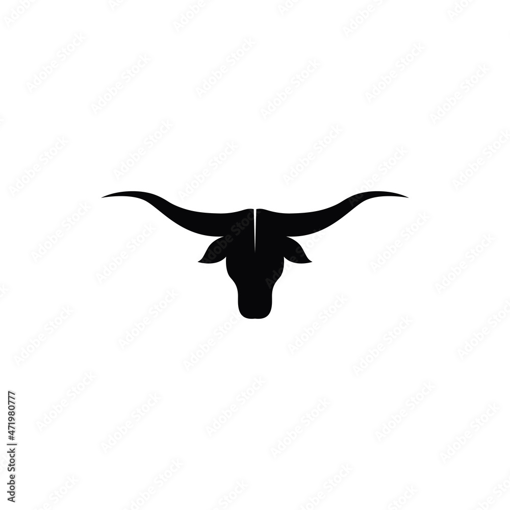bull head horn icon template bull head horn icon template