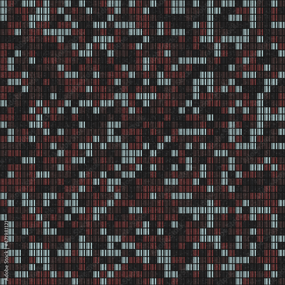 Fototapeta premium Abstract Geometric Pattern generative computational art illustration