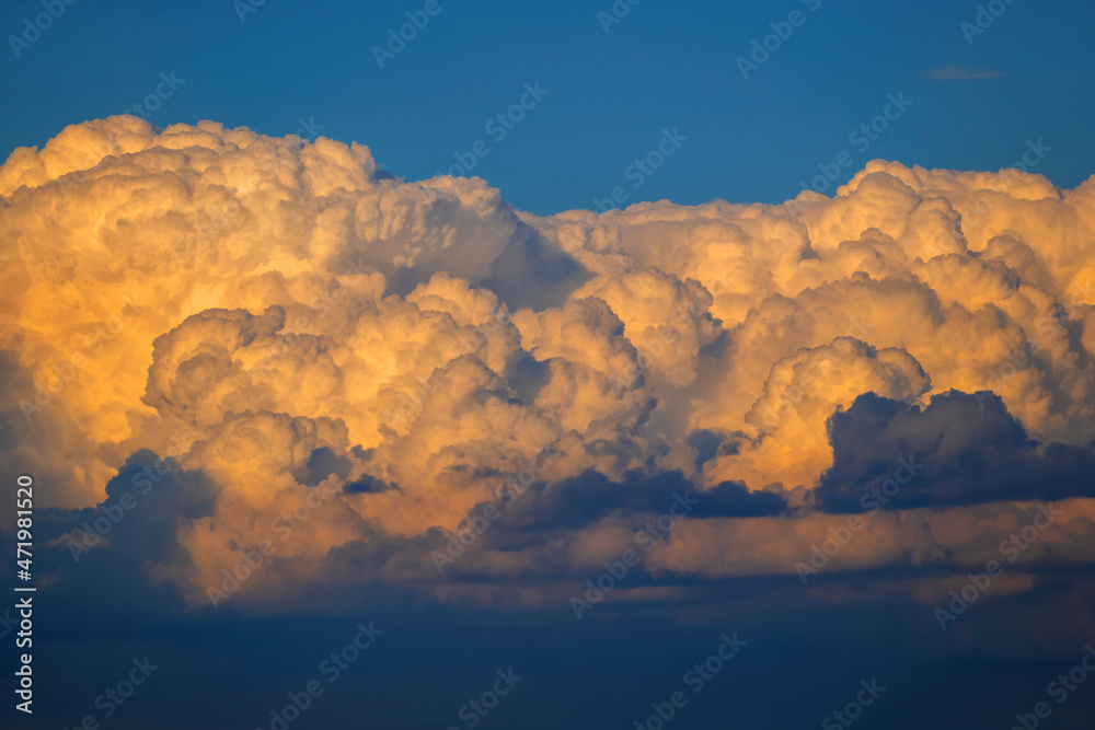Sky With Cumulonimbus Cloud At Sunset