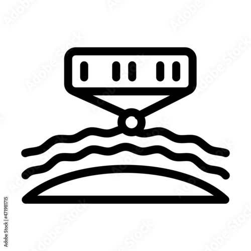 spectral analysis of stars and planets line icon vector. spectral analysis of stars and planets sign. isolated contour symbol black illustration