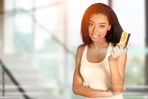 Free Download Person holding showing plastic credit card with various icon concept payment - GFXLoad