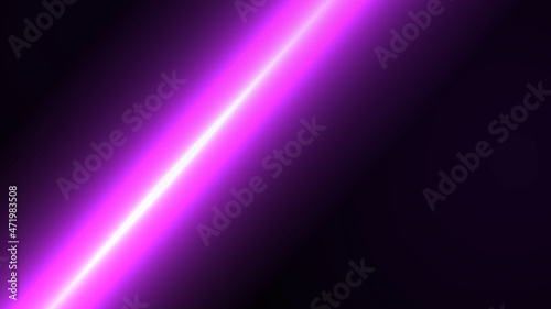Lens flare on black backgound. pink neon background