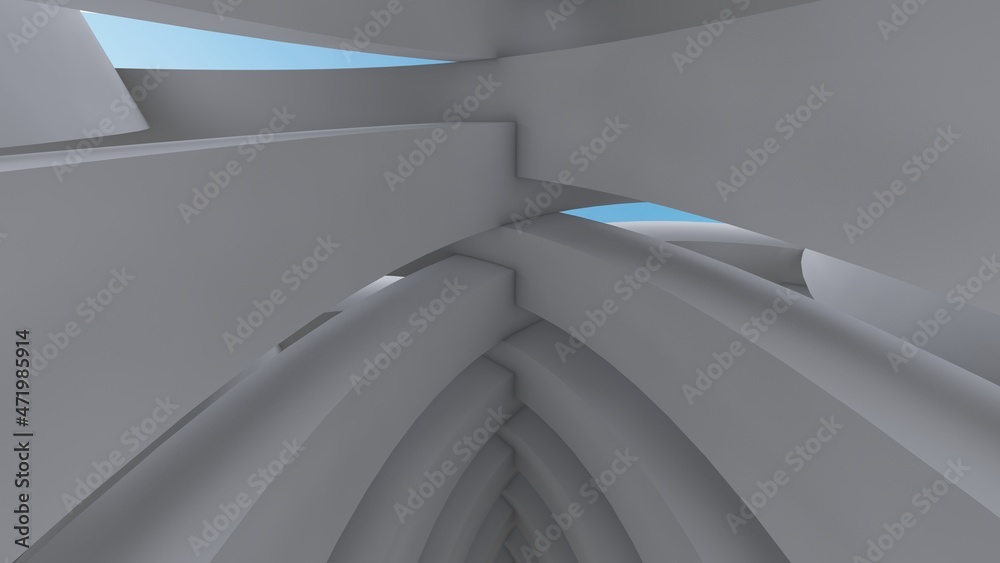 Abstract architecture background geometric pattern of design 3d render Abstract architecture background geometric pattern of design 3d render