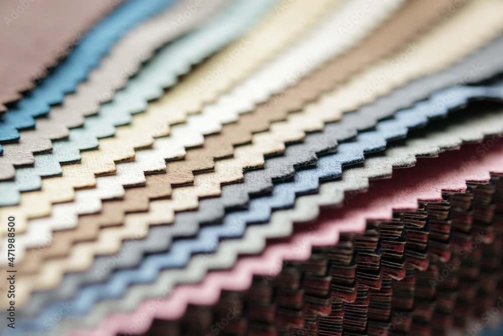 Fototapeta premium fabric color samples swatch book
