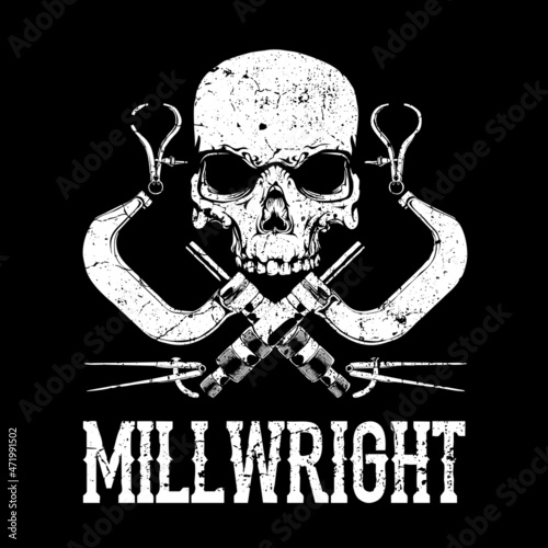 Millwright It can be used for Merchandise, digital printing, screen-printing or t-shirt etc. photo