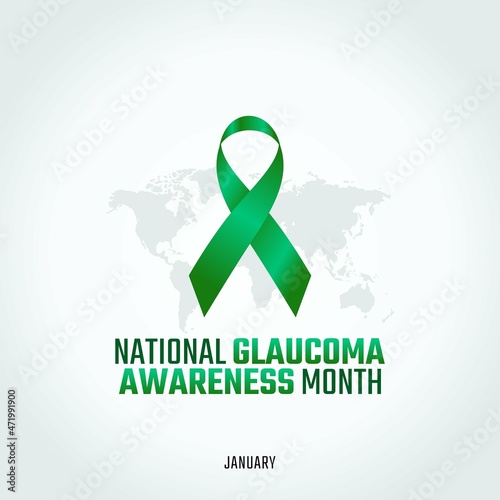 vector graphic of national glaucoma awareness month good for national glaucoma awareness month celebration. flat design. flyer design.flat illustration.