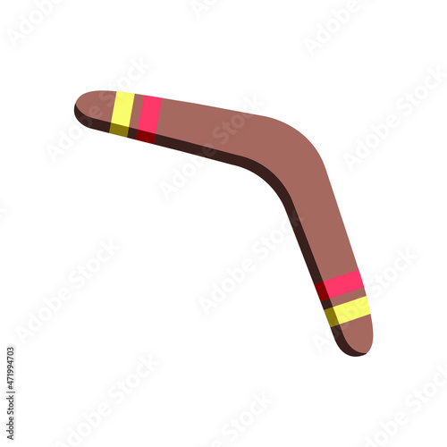 Boomerang emoji illustration vector