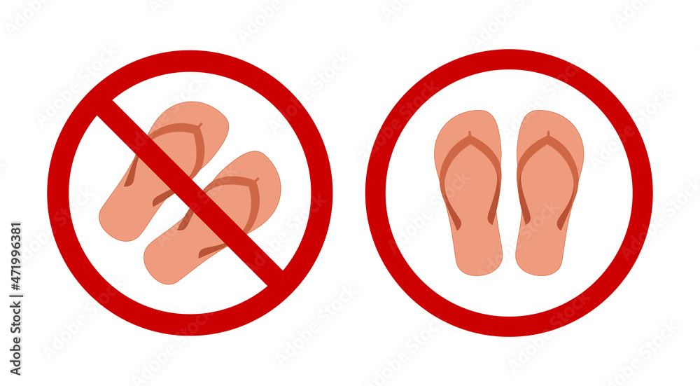 No Shoes Sign Vector Images (over 1,000)