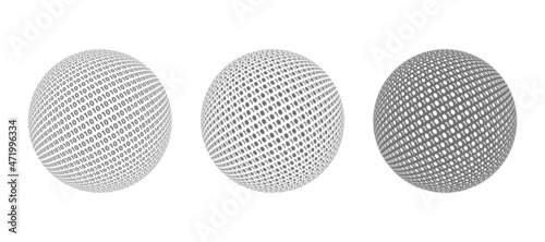 binary ball sphere icon