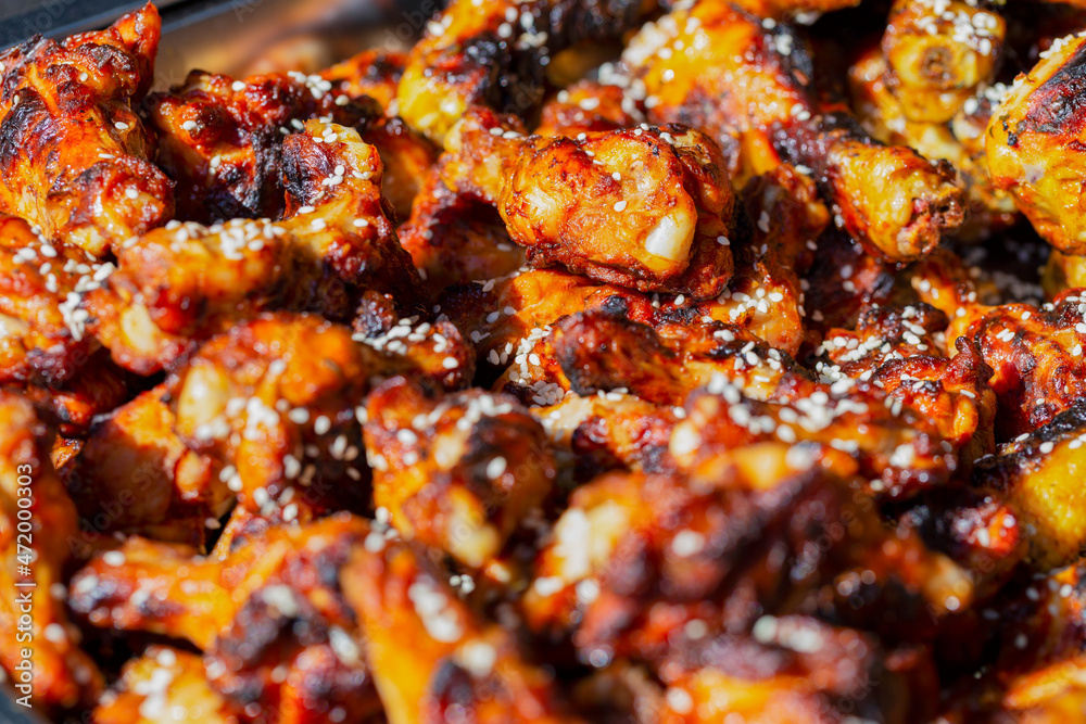 Grilled fresh chicken legs Grilled fresh chicken legs