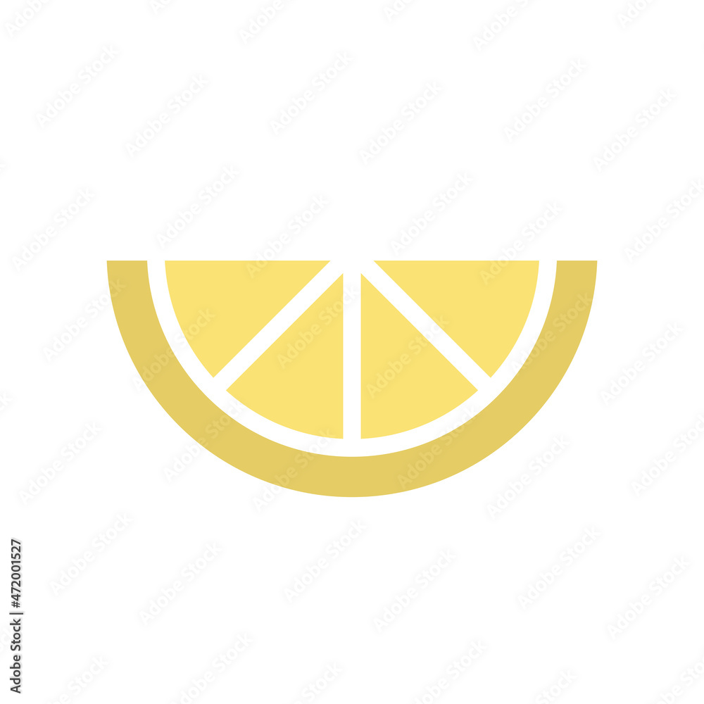 Lemon slice vector icon Lemon slice vector icon