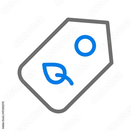 Tag Line Blue Vector Icon Design