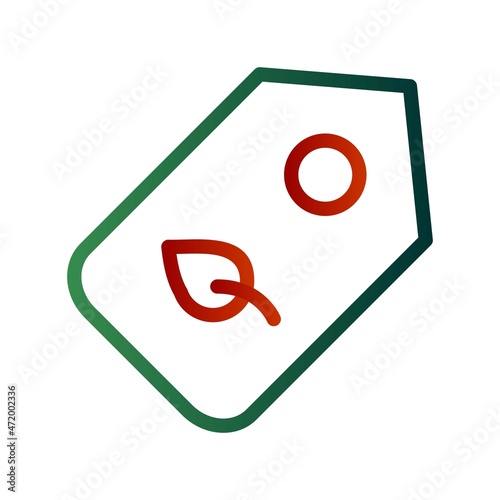Tag Line Gradient Vector Icon Design